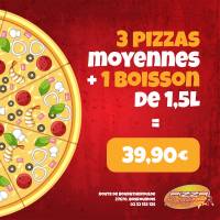 Notre zone d'activité pour ce service Livraison de pizza italienne avec pâte faite maison
